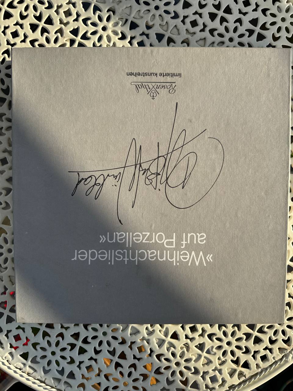 Unikat Rosenthal Studio-Linie „Stille Nacht 1983” z OSOBISTYM AUTOGRAFEM Bjørna Wiinblada (29 cm, OVP + Certyfikat)