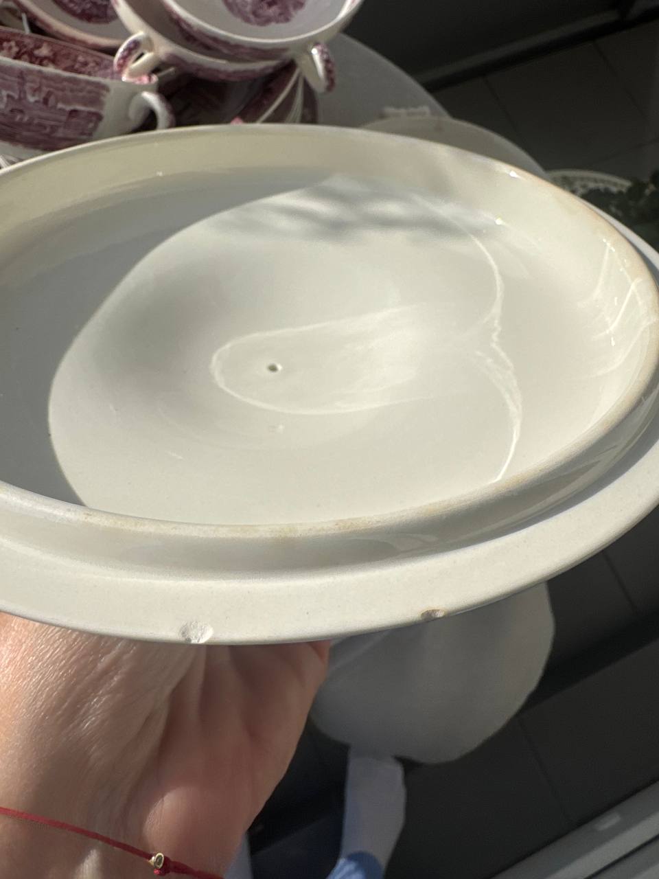 Ikoniczny angielski serwis Wedgwood „Ferrara” w odcieniu liliowym (ponad 45 el.)