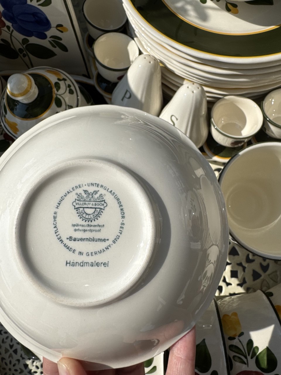 Kolekcjonerski serwis obiadowo-kawowy Villeroy & Boch „Bauernblume” (60 el.)