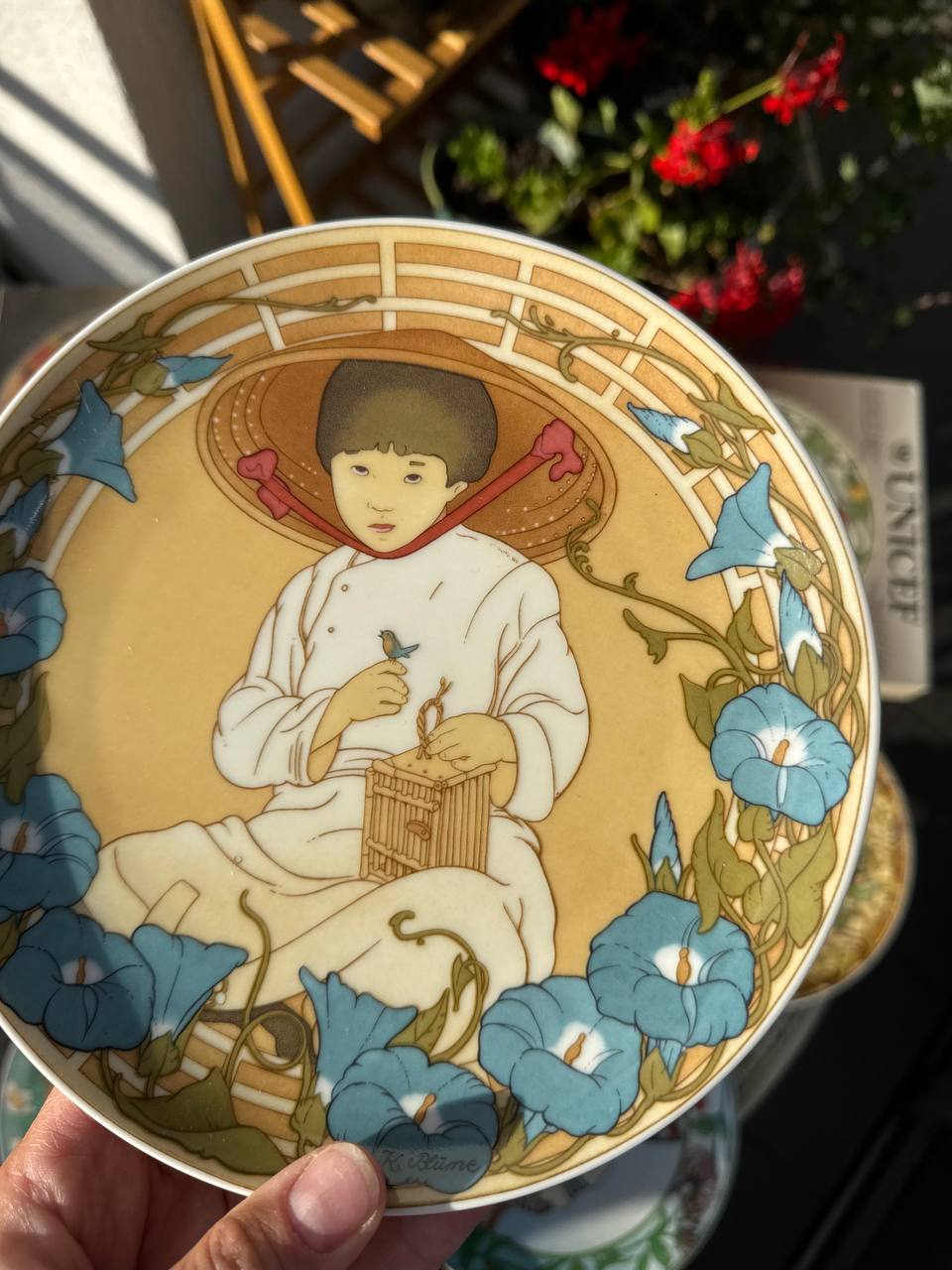 Pełna kolekcja 12 talerzy ściennych Heinrich Villeroy & Boch UNICEF „Children of the World” (Nr 1-12)