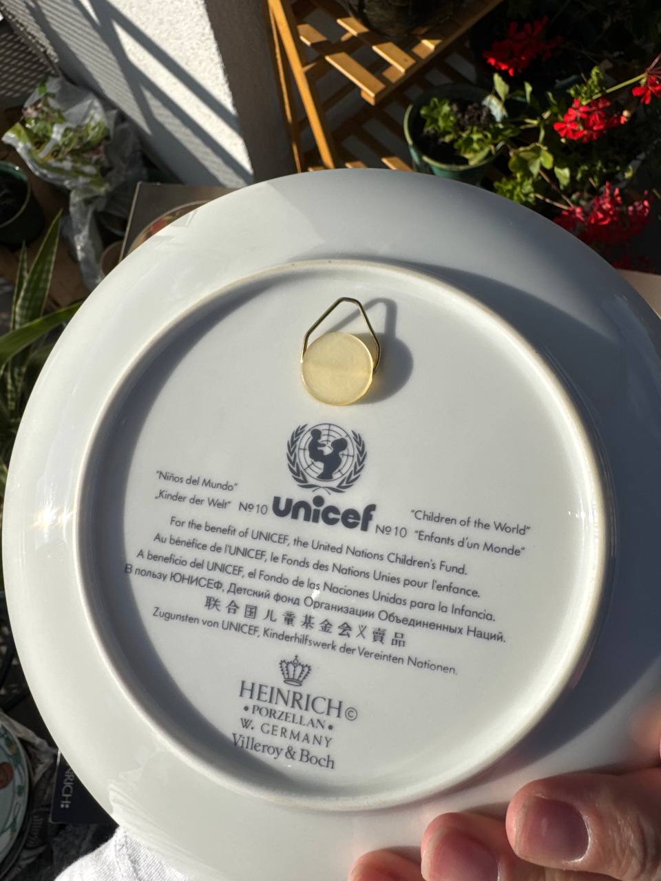 Pełna kolekcja 12 talerzy ściennych Heinrich Villeroy & Boch UNICEF „Children of the World” (Nr 1-12)