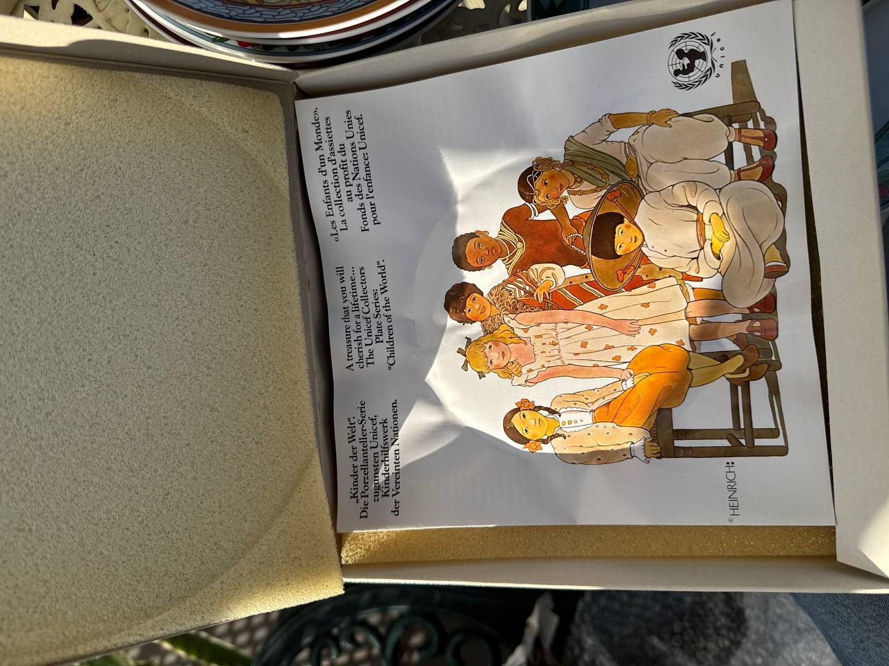 Pełna kolekcja 12 talerzy ściennych Heinrich Villeroy & Boch UNICEF „Children of the World” (Nr 1-12)