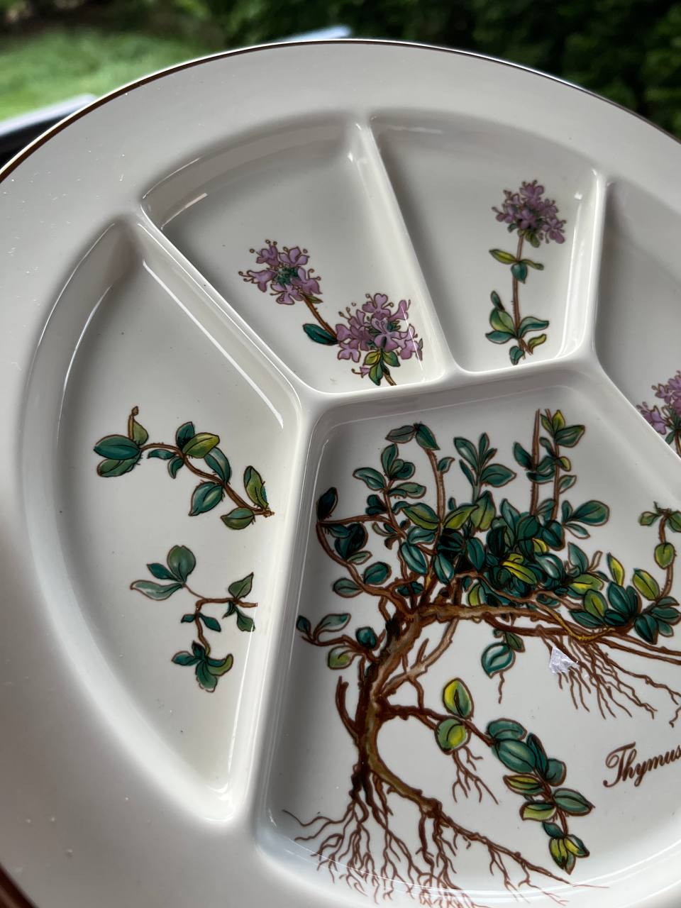 Dzielony talerz do fondue / przekąsek Villeroy & Boch „Botanica” (24,5 cm)