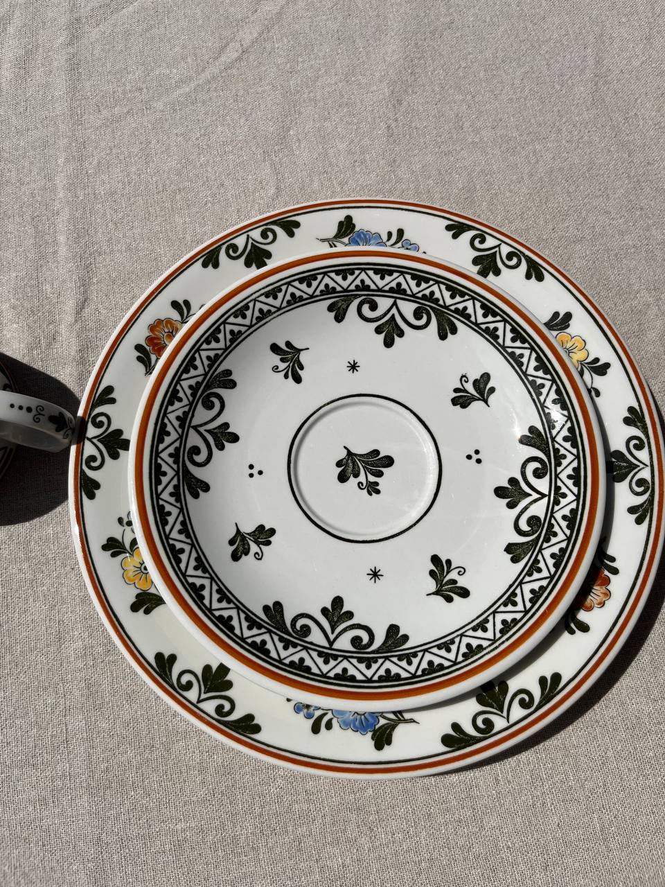 Villeroy & Boch „Alt Amsterdam” – Zestaw Kawowy Trio (Filiżanka, Spodek, Talerz Deserowy)
