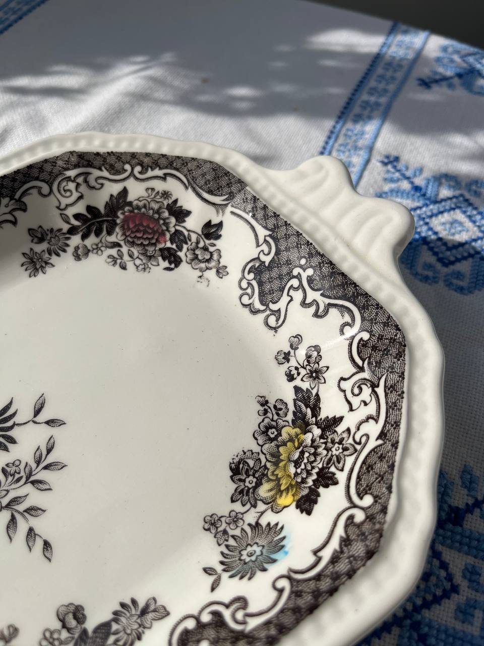 Enoch Wedgwood Tunstall „Balmoral” – Angielski Półmisek / Taca z Uchwytami (Ironstone)
