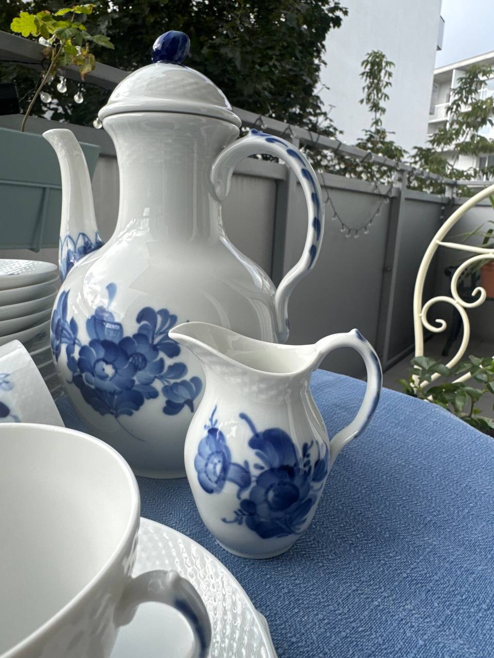Royal Copenhagen Blå Blomst – Duży serwis kawowy 21 elem. | Porcelana Duńska