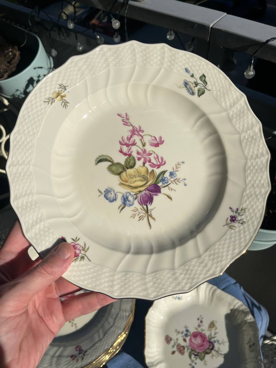 Royal Copenhagen Frijsenborg – Zestaw talerzy głębokich i mis | Porcelana Duńska